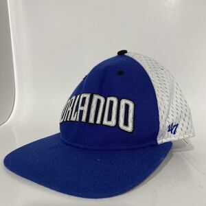 '47 NBA Orlando Magic Adult Size 6 7/8 Fitted Flat Brim Blue White Black Hat
